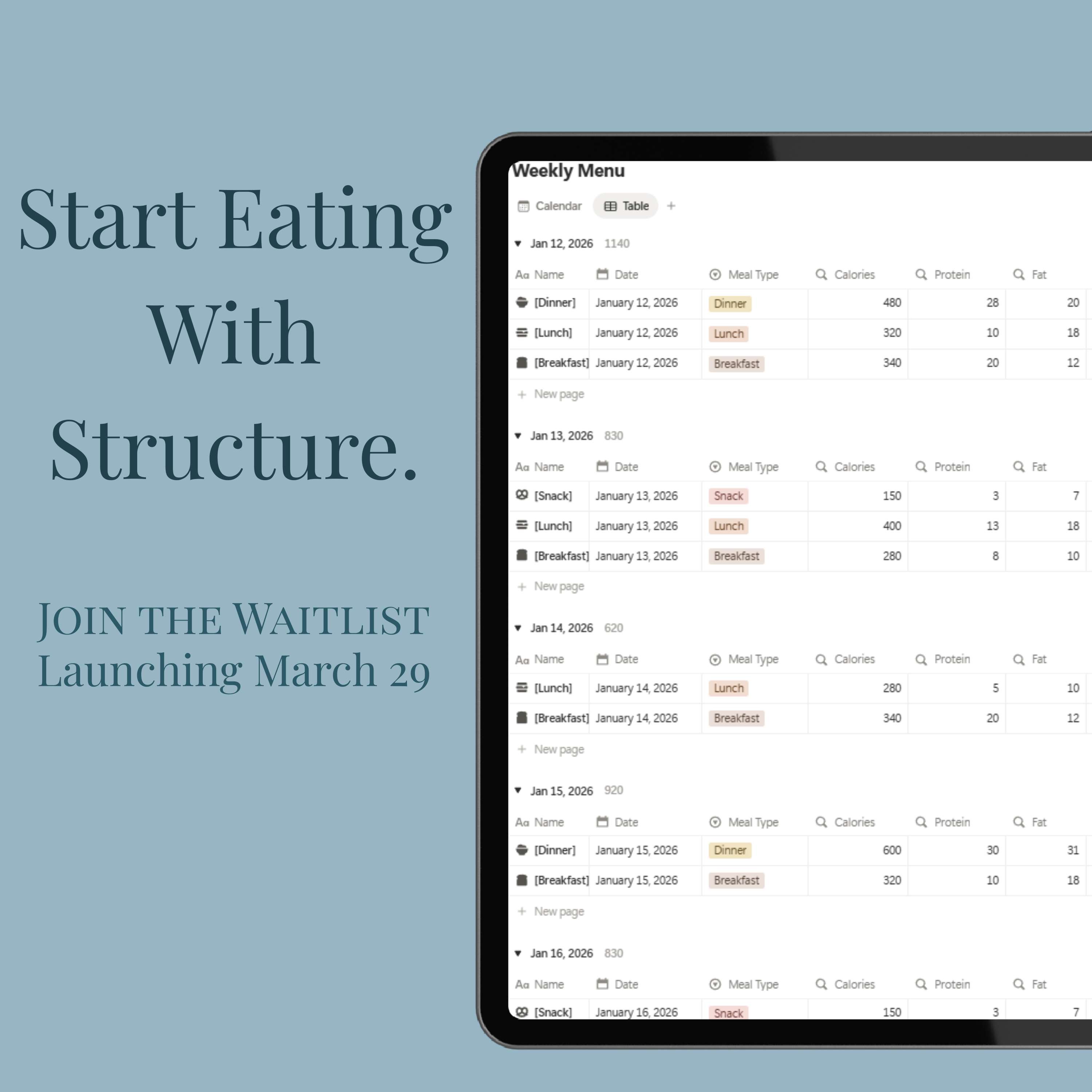 Nutrition Meal Planner preview 6